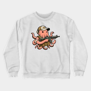 Tactical Octopus Adventure Tee: Where Intelligence Meets Style Crewneck Sweatshirt